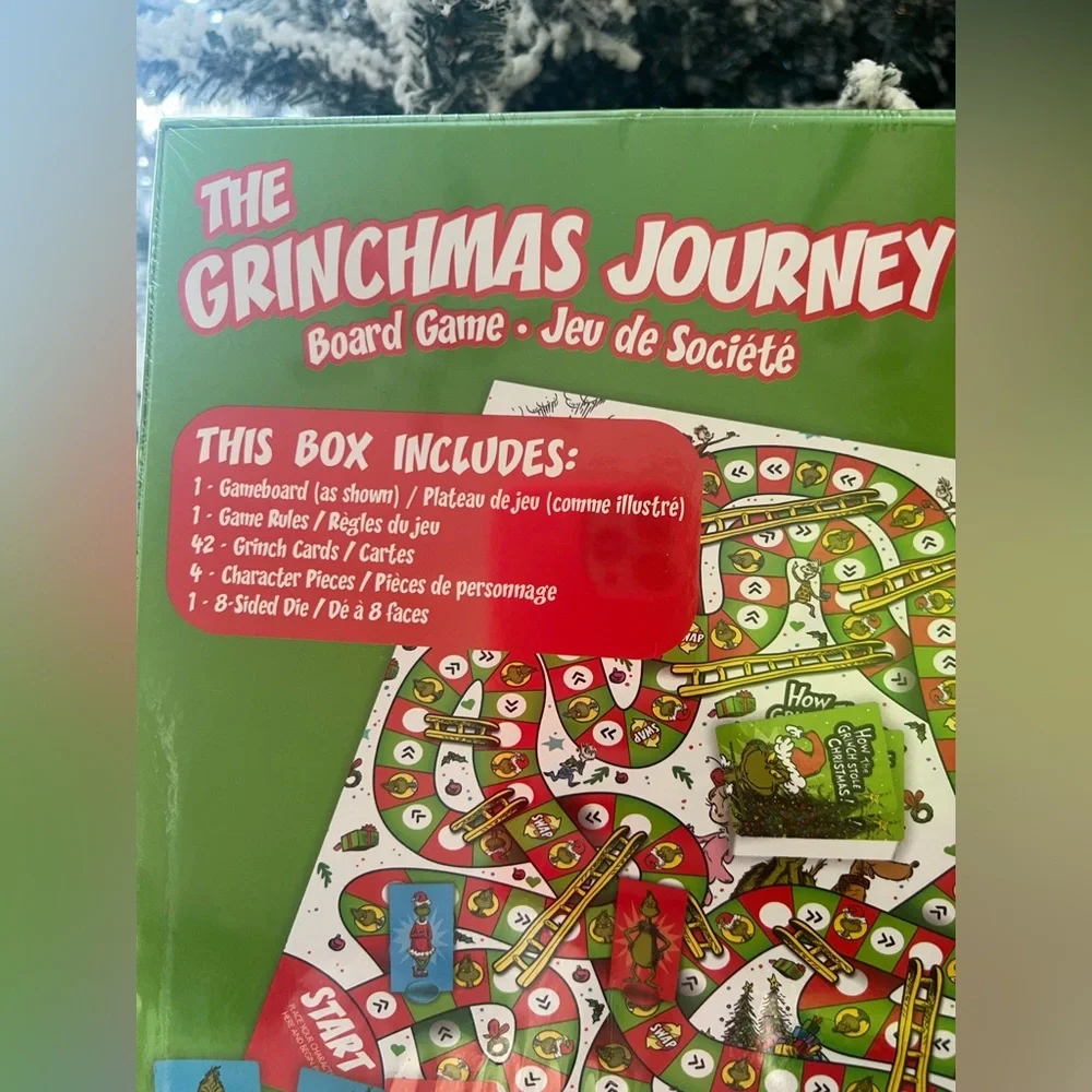 Grinch Gift Bundle – Board‎ Game + 4-Pair Cozy Socks | NEW